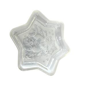 Mikasa Studio Nova 9.25" Teddy Sweet Wishes Etched Star Candy Dish Holidays